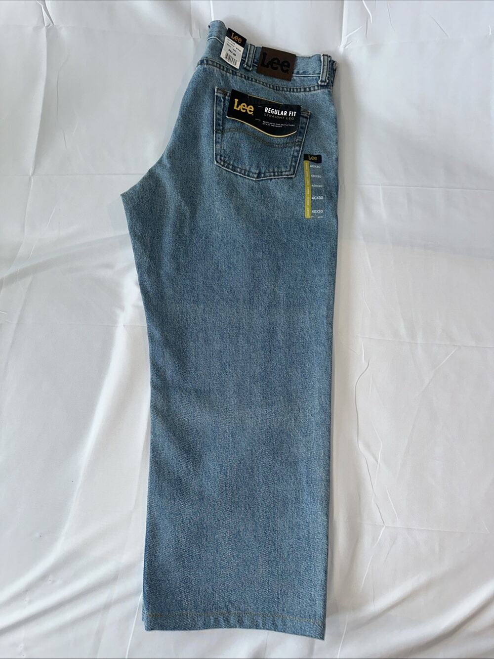 Lee Men's Regular Fit Straight Leg Jeans 40 X 30 Vintage Stone NWT